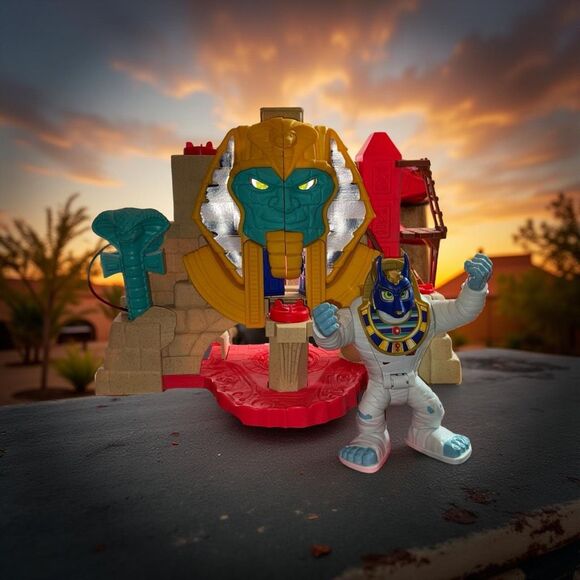 Fisher-Price Imaginext Serpent Strike Pyramid & Large Mummy Figure 9” - Picture 1 of 14